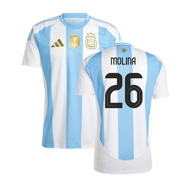 2024-2025 Argentina Home Shirt (MOLINA 26)-SoccerKits Hub | Buy Soccer Jerseys Online